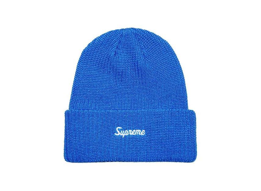 Supreme Loose Gauge Beanie Blue