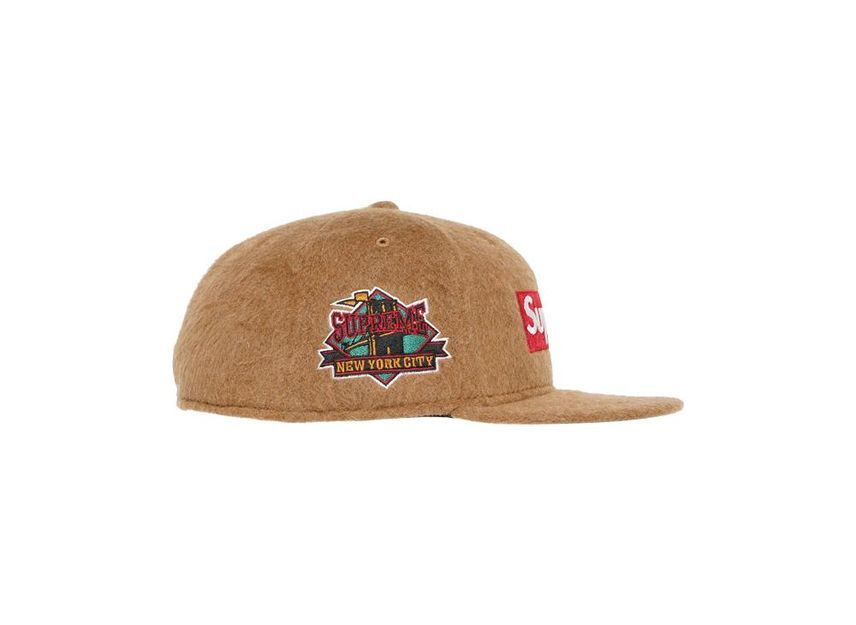 Supreme Brushed Wool Box Logo New Era Brown