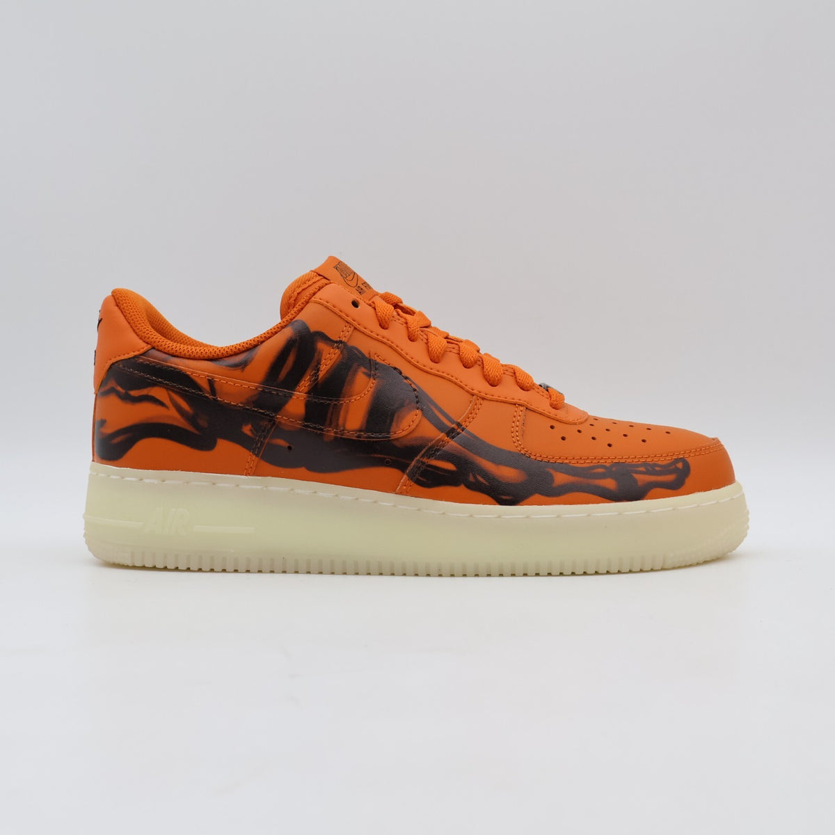 CU8067-800 Nike Air Force 1 Low Orange Skelton Halloween Starfish Black (Men's)
