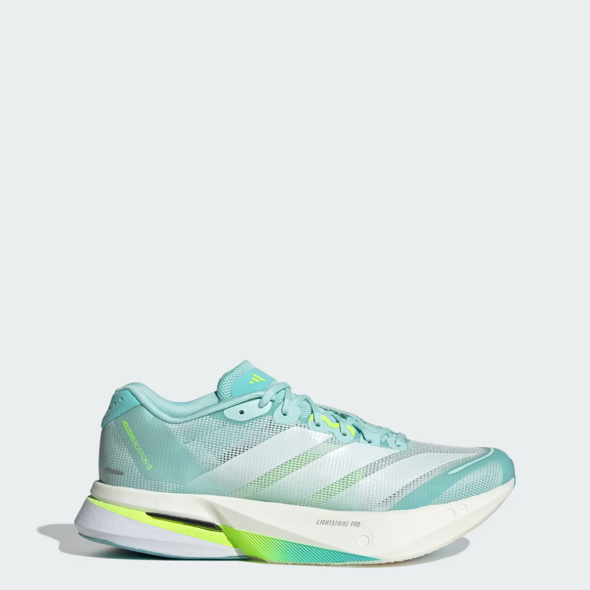 JS4957 adidas Adizero Boston 13 Blue/Zero Metalic/Lucid Lemon (Women's)