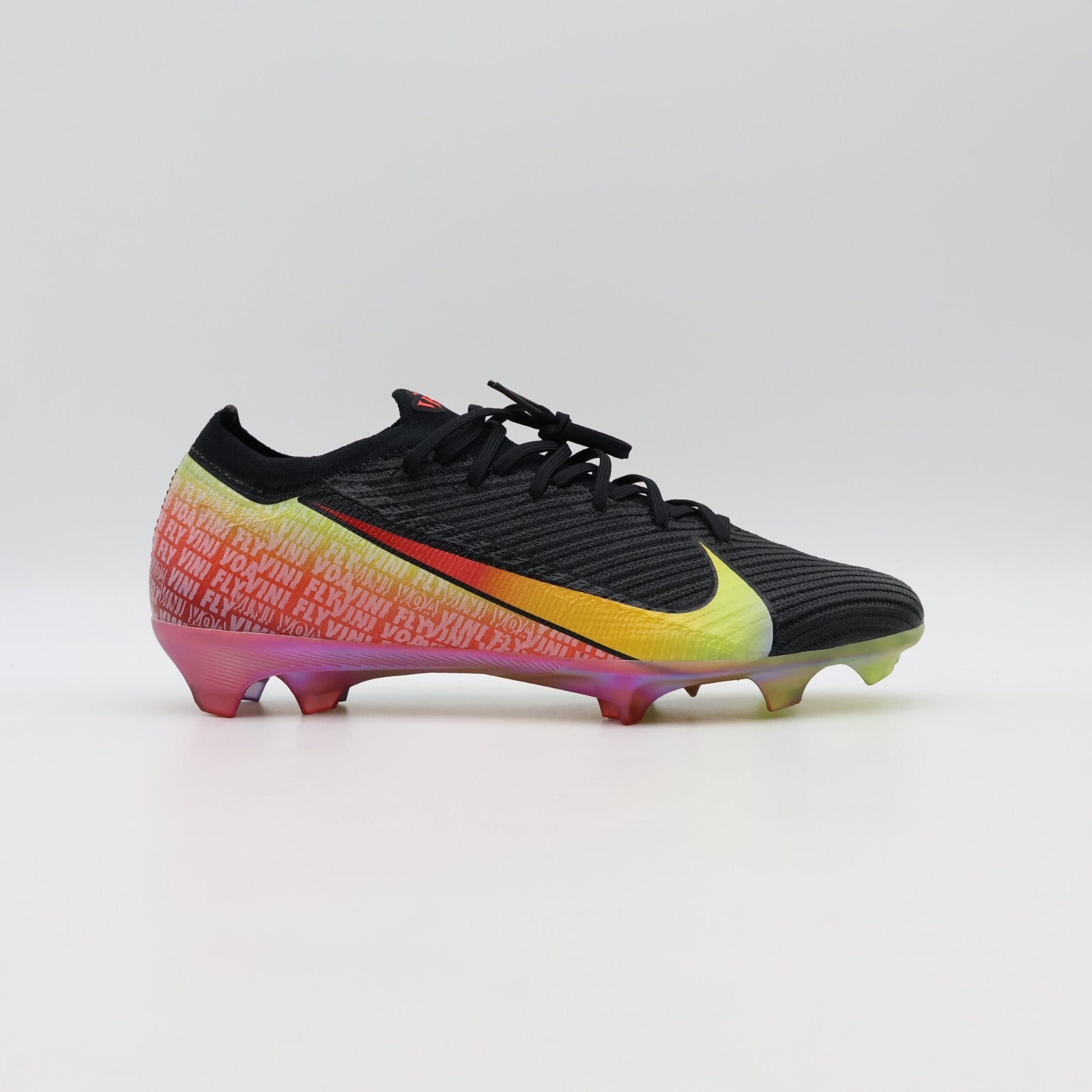 IB2356-001 Vini Jr. Nike Mercurial Vapor 16 Elite Black Green Spark (Men's)