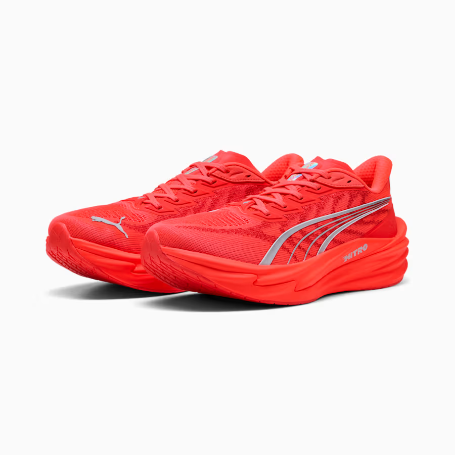 312123-19 Puma Deviate Nitro 4 "Ultra Red/PUMA Silver" (Men's)