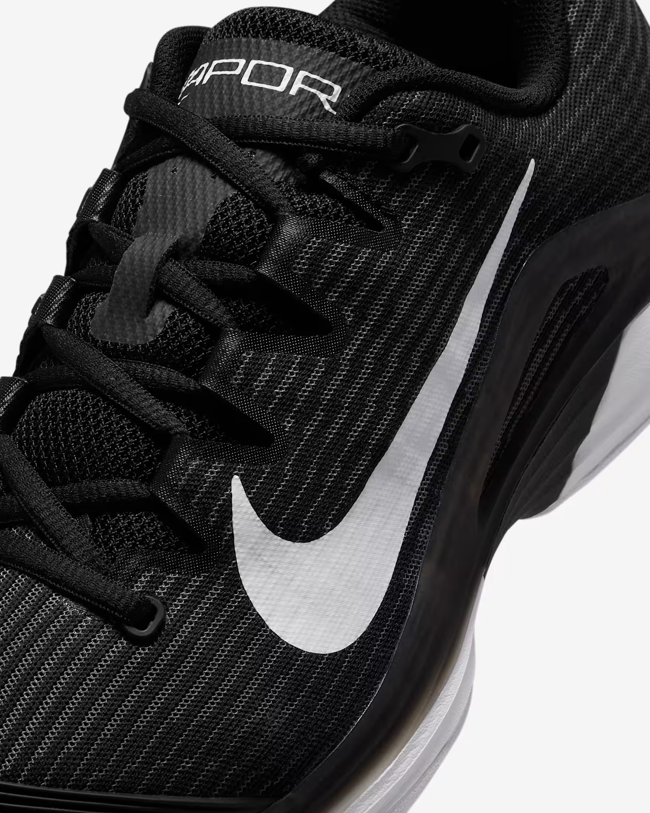 HQ6026-001 Nike Vapor 12 Black Dark Smoke Grey White (Men's)
