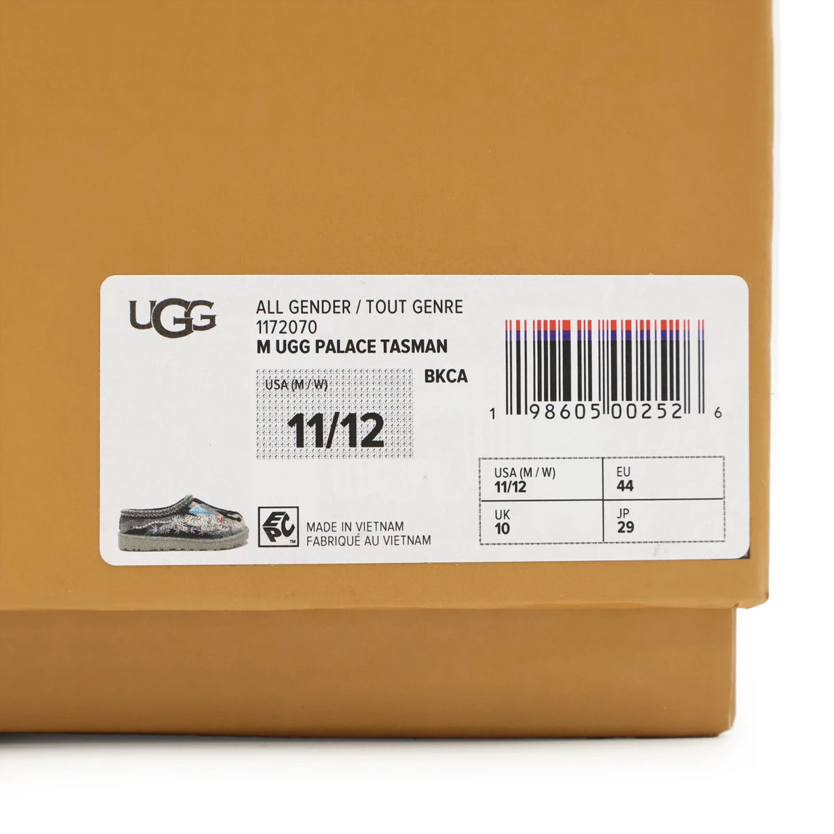 1172070-BKCA Palace UGG Tasman Slipper Burnt Camo Black (Men's)