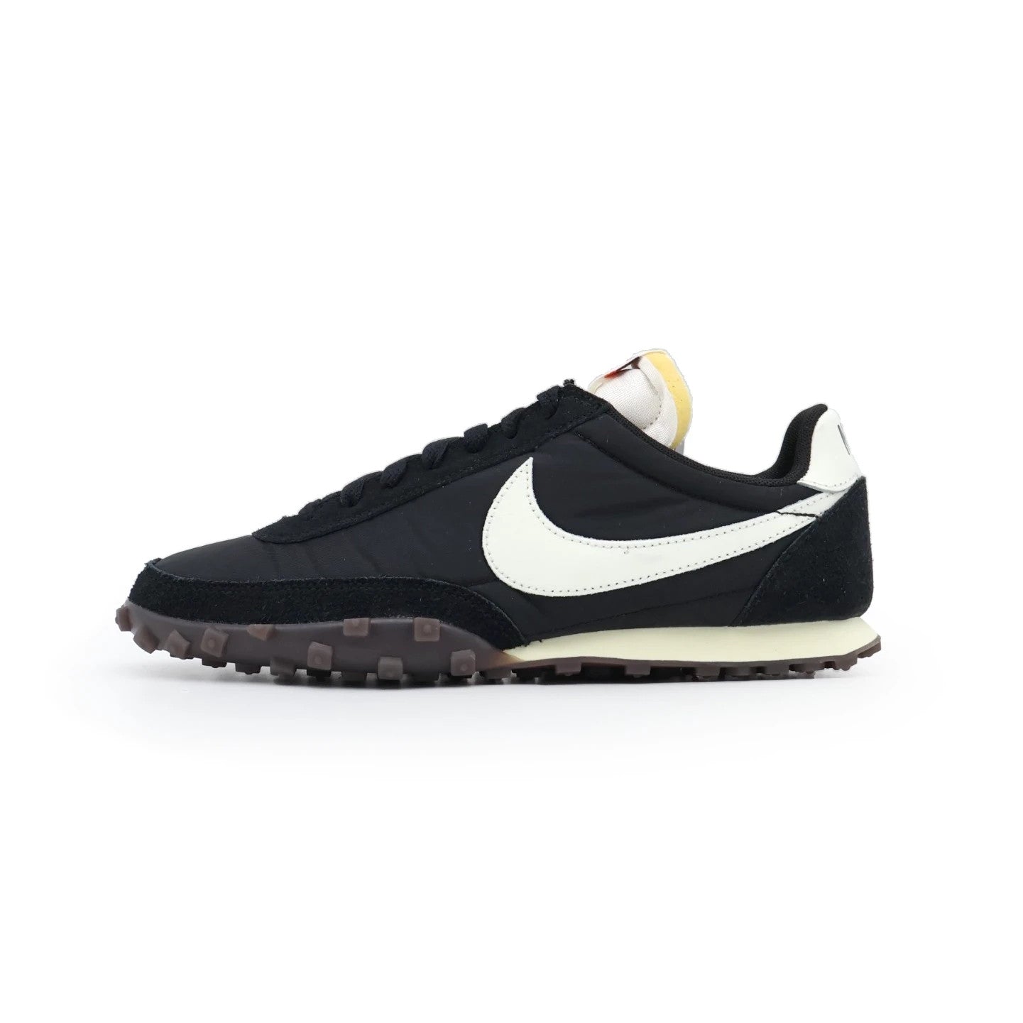 IM8658-001 Nike Waffle Racer Black Sail Coconut Milk Gum Dark Brown (Men's)