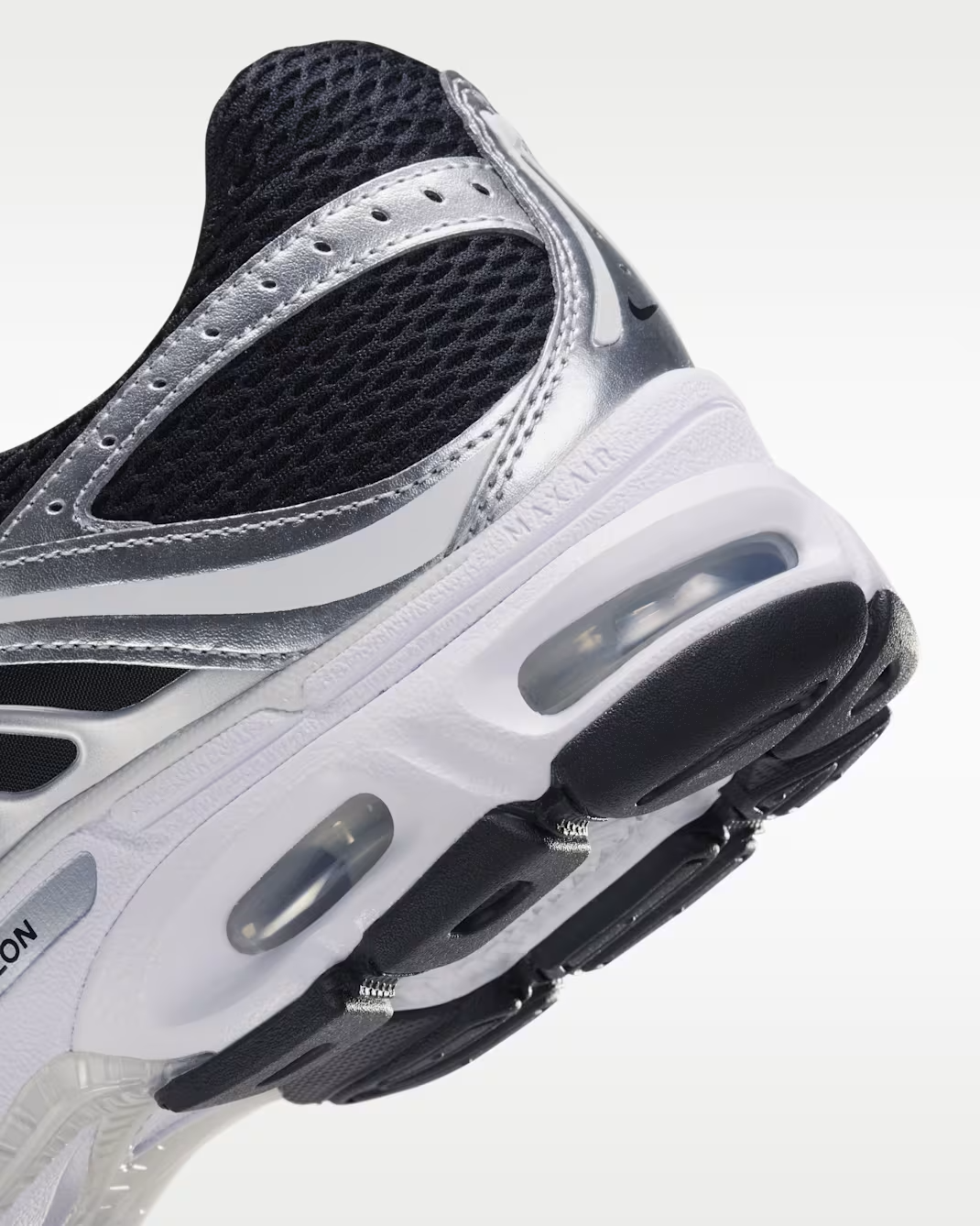 IO9279-016 Nike Air Max Moto 2K "Black/Metallic Silver" (Men's)