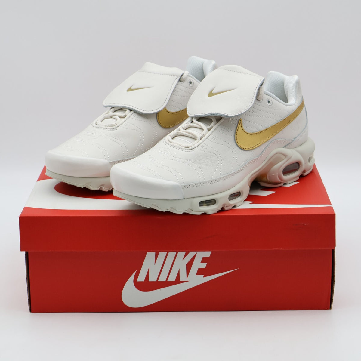 HV2541-001 Nike Air Max Plus Tiempo Phantom and Metallic Gold (Men's)