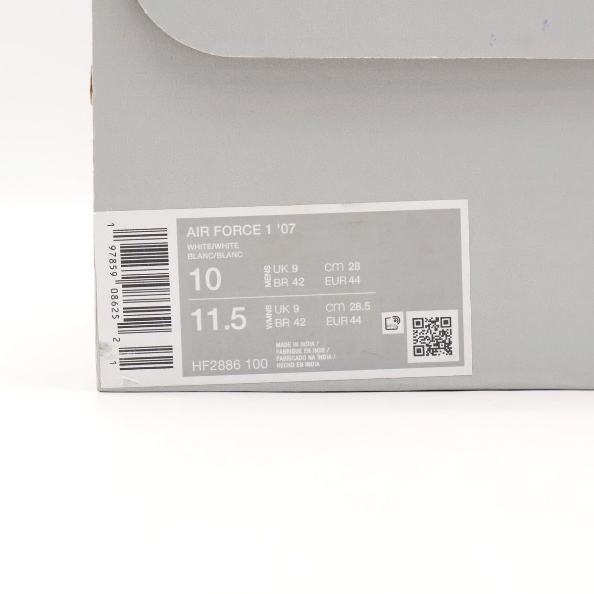 HF2886-100 Nike Air Force 1 Low Carbon Fiber Triple White (Men's)