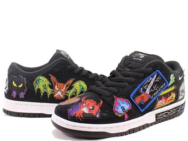 DQ4488-001 Neck face Ã Nike SB Dunk Low "Black/White/Multi Color" (Men's)
