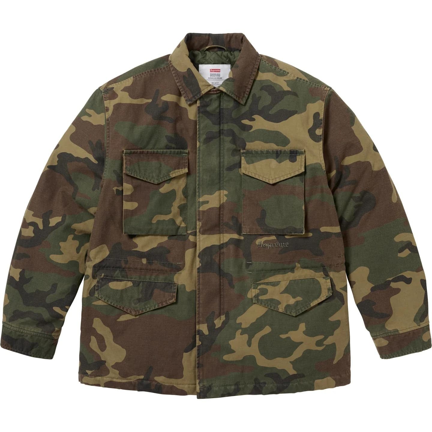 Supreme AOI Cross M52 Jacket Woodland Camo