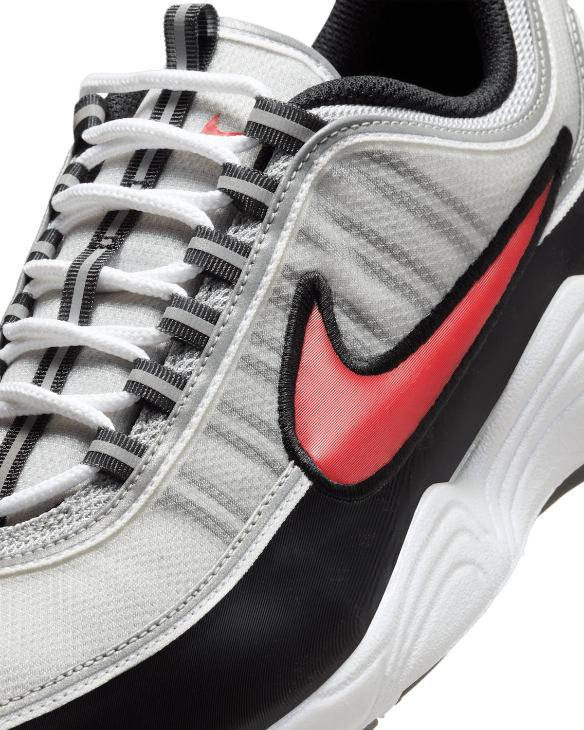 II1161-095 Nike Air Zoom Spiridon Metallic Silver Sport Red (Men's)