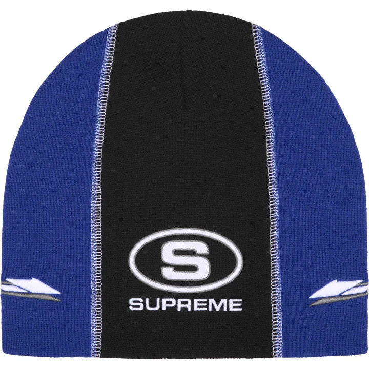 Supreme Racing Panel Beanie Blue