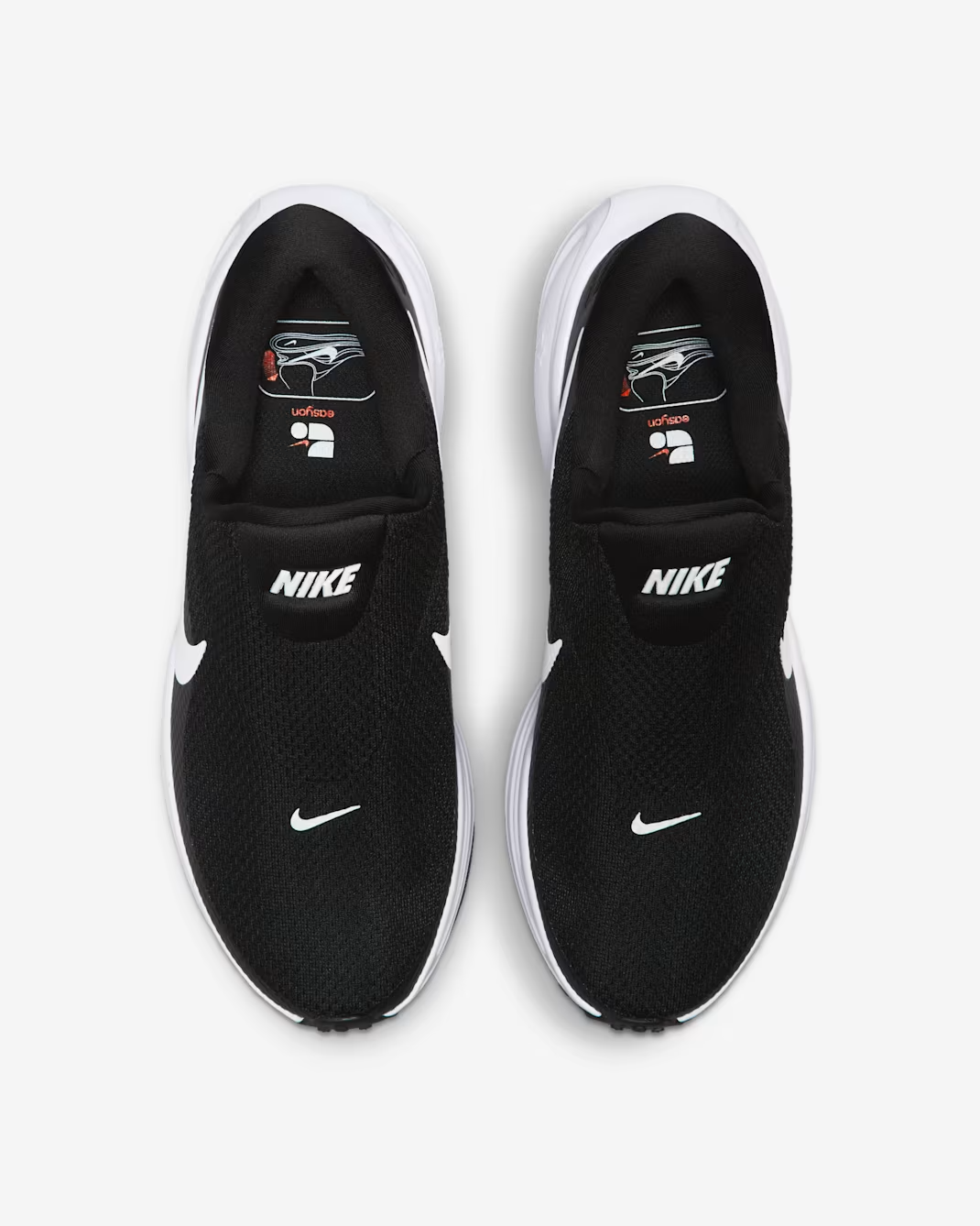 HQ2415-001 Nike Revolution 8 EasyOn Black White (Women's)