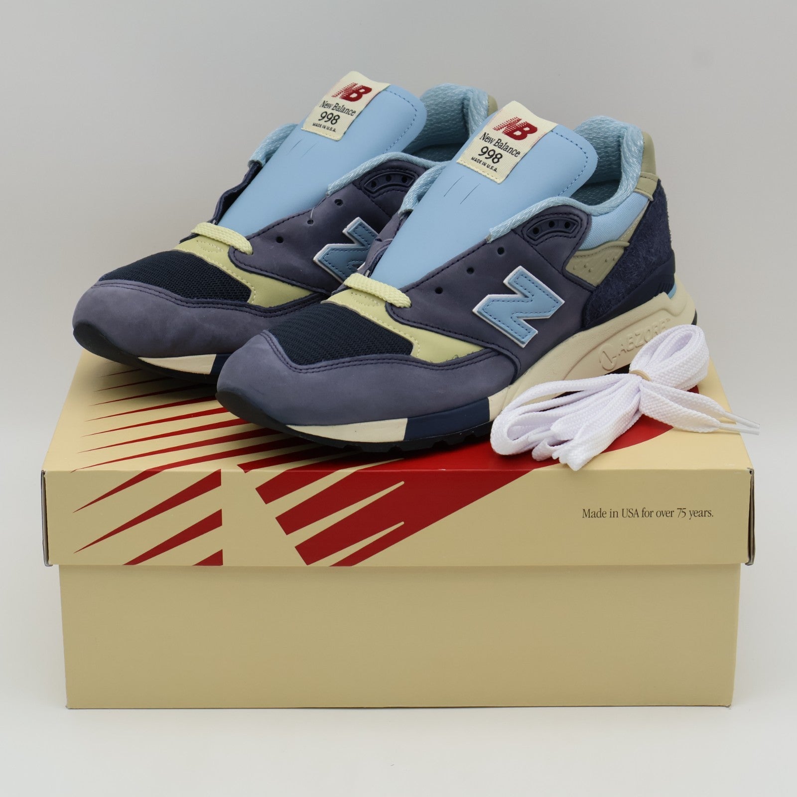 U998CB New Balance 998 Navy Chrome Blue (Men's)