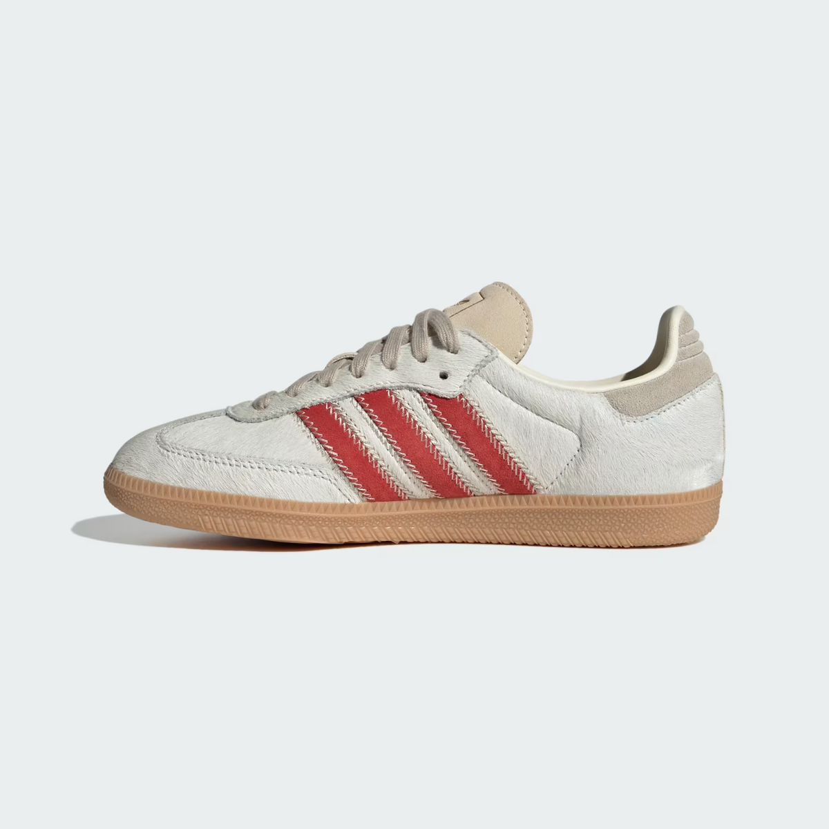 JS3935 adidas Originals Samba OG Wonder Beige Cream White Better Scarle (Women's