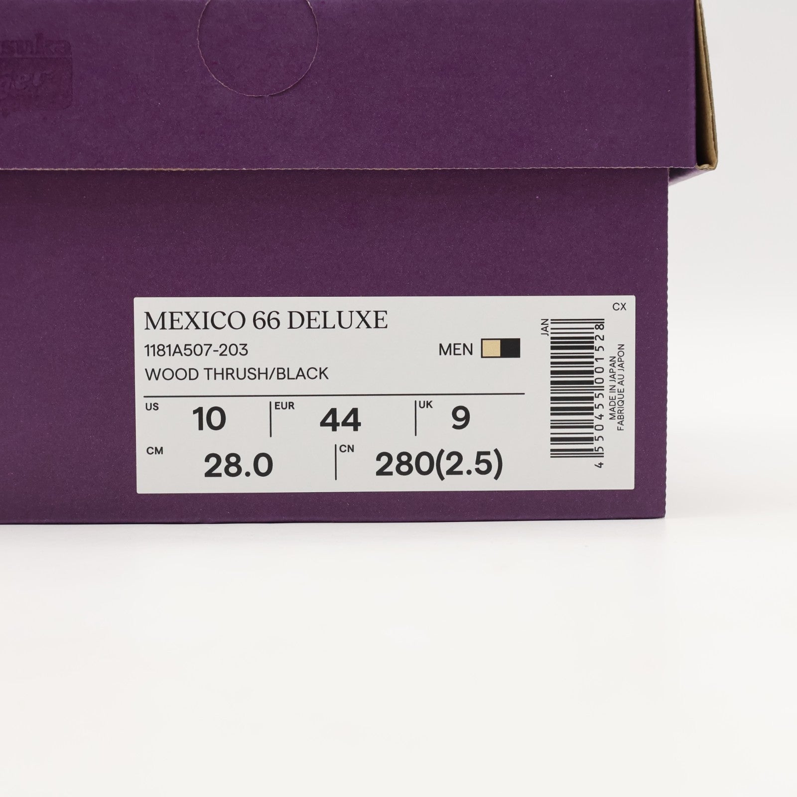1181A507-203 Onitsuka Tiger Mexico 66 Deluxe Wood Thrush Black (Men's)