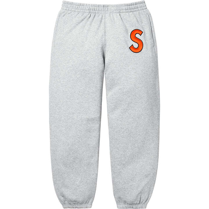 Supreme S Logo Sweatpant Heather Grey