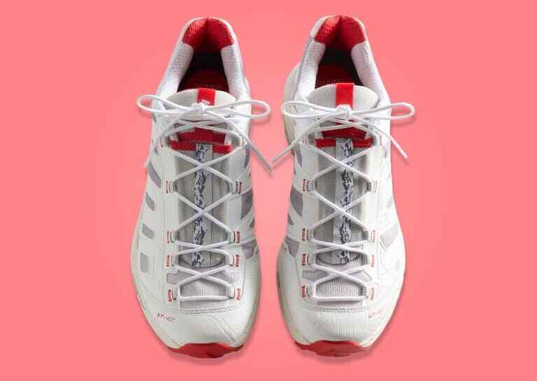 L47771800 KITH Salomon XT-4K Bright White Ashes of Roses Fiery Red (Men's)