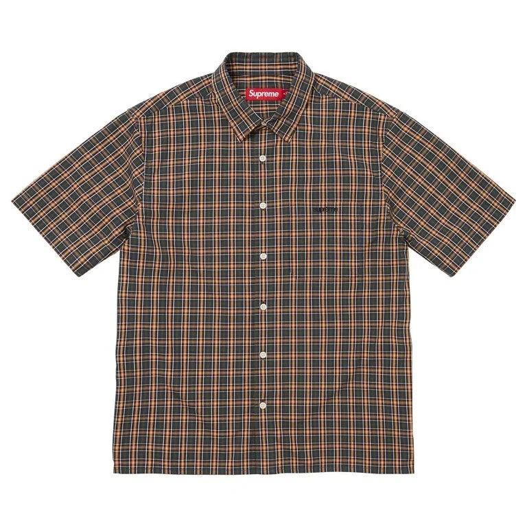 Supreme Mini Plaid S/S Shirt Navy