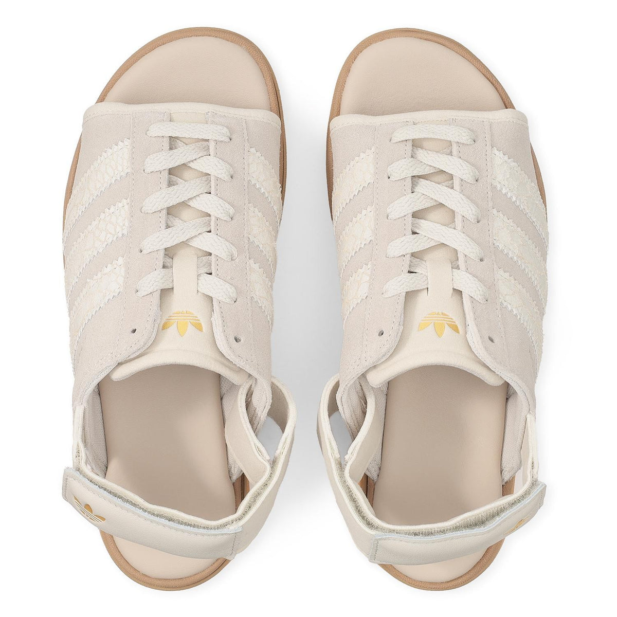 IH6632 adidas Gazelle Bold Sandals Alumina Gold Metallic (Women's)
