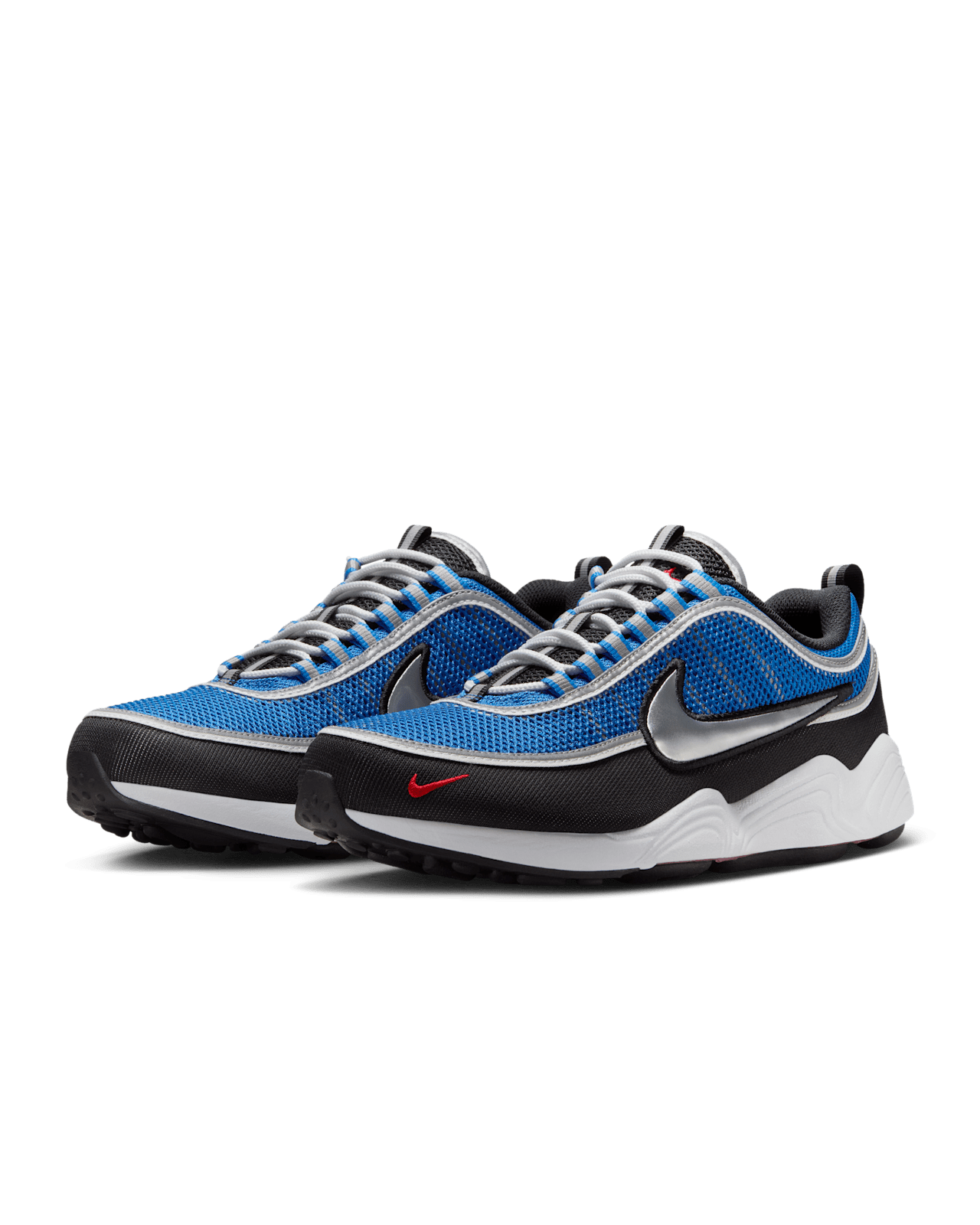 HF9117-400 Nike Air Zoom Spiridon Black and Signal Blue (Men's)