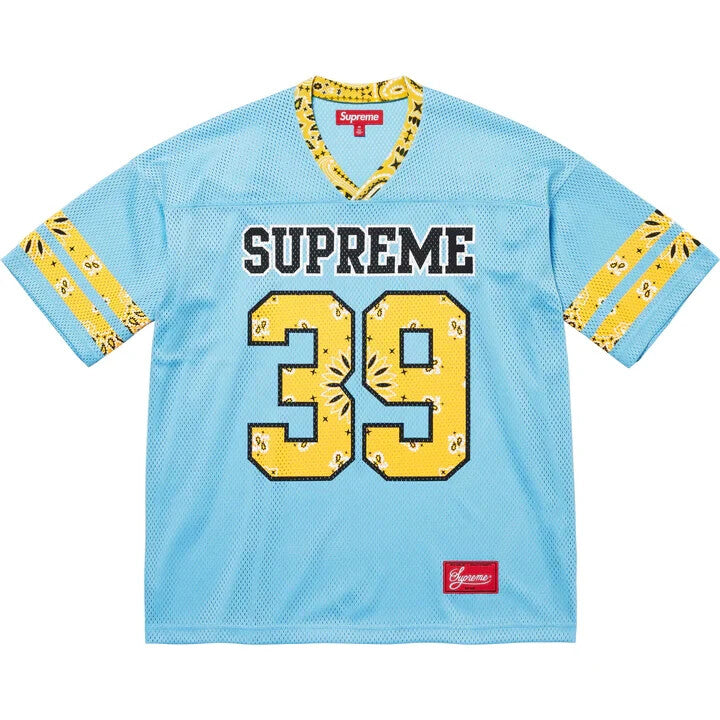 Supreme Bandana Football Jersey Blue