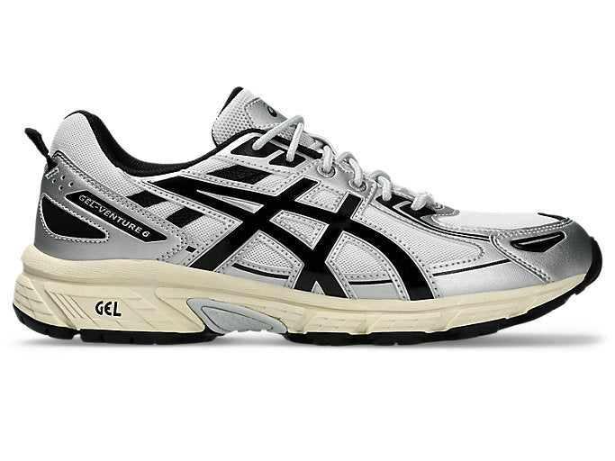 1203A545-100 Asics Gel-Venture 6 White Black (Men's)