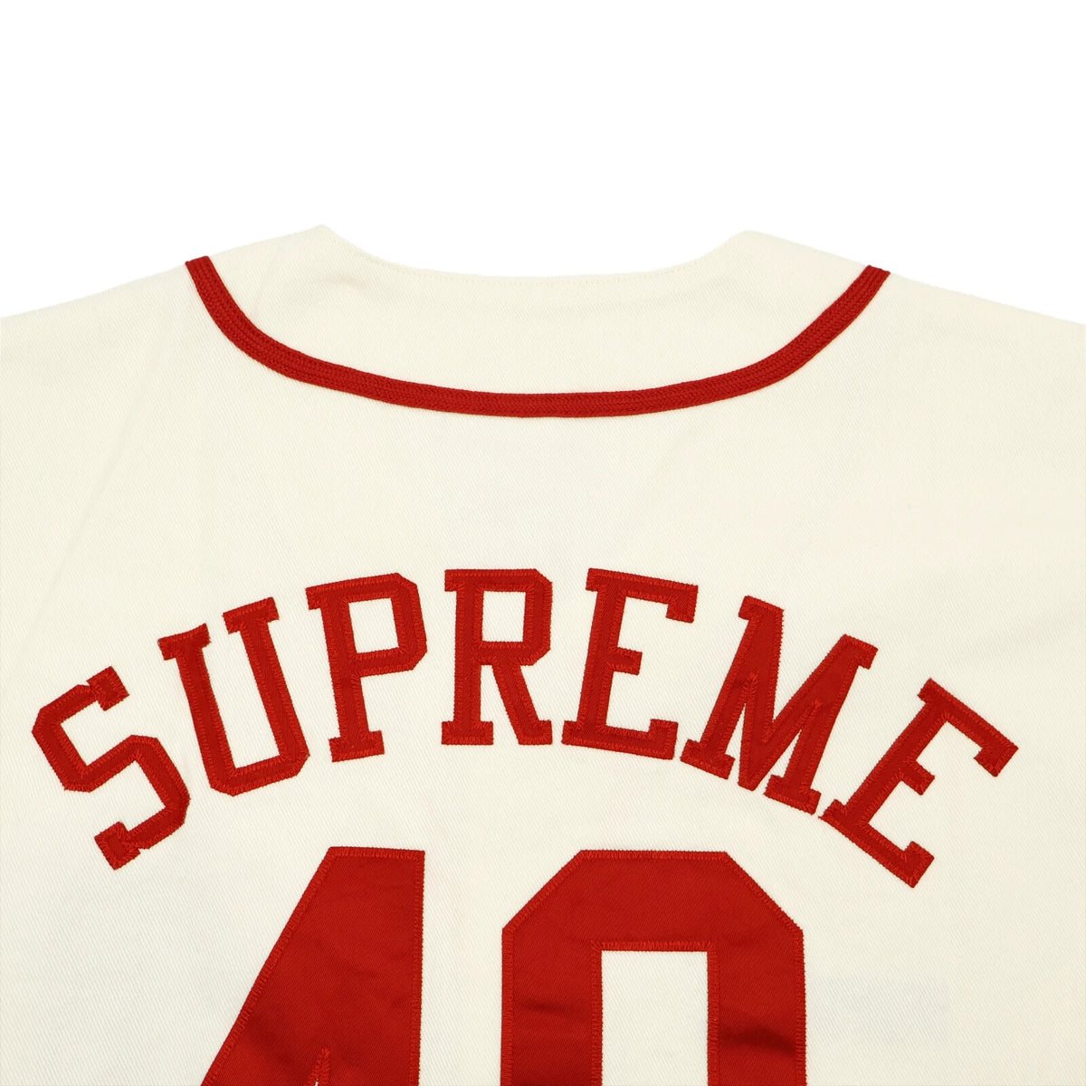 Supreme 40 Acres Twill Baseball Jersey Natural