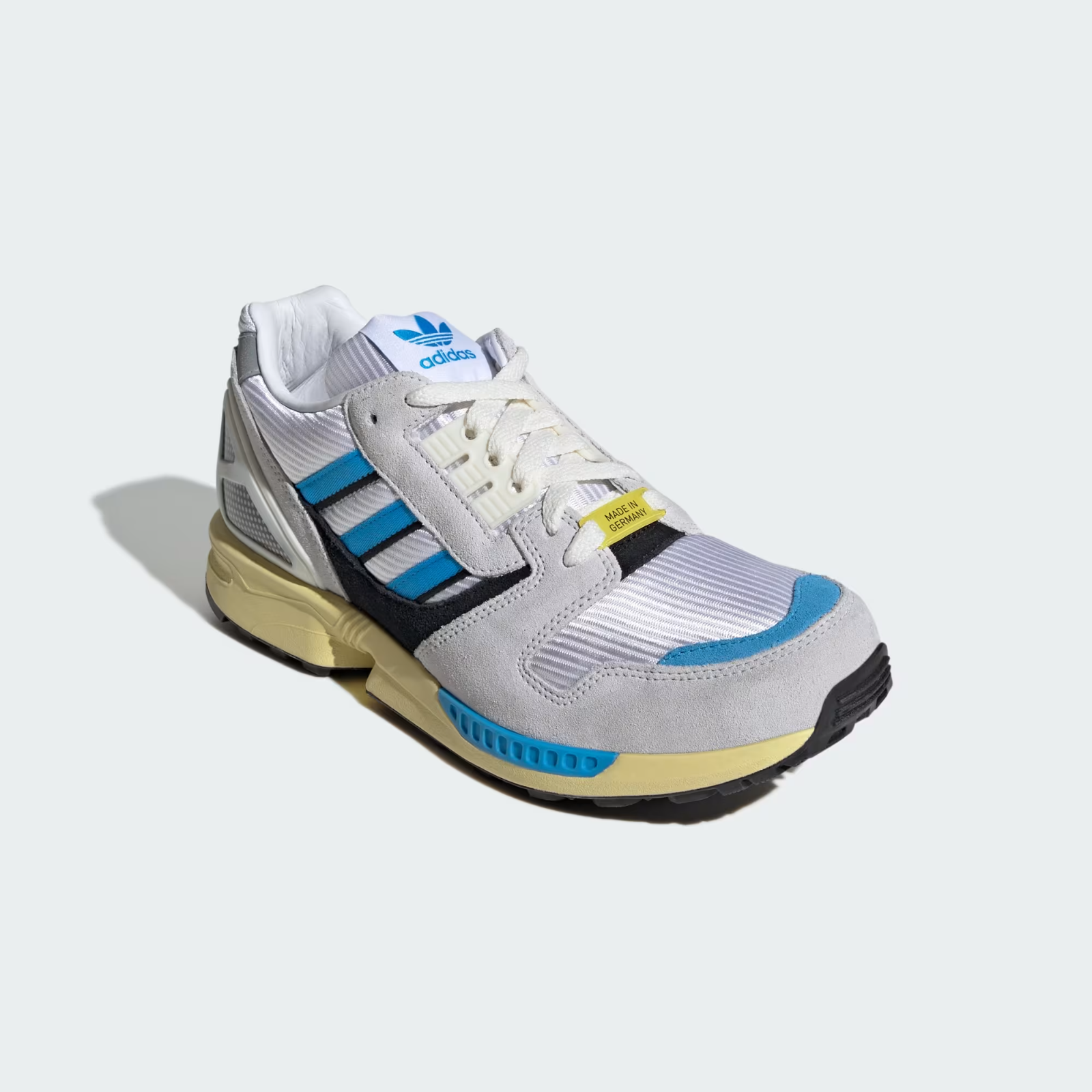 JR4609 adidas ZX 8000 MIG "Cloud White/Lucid Aquamarine/Powder Yellow" (Men's)