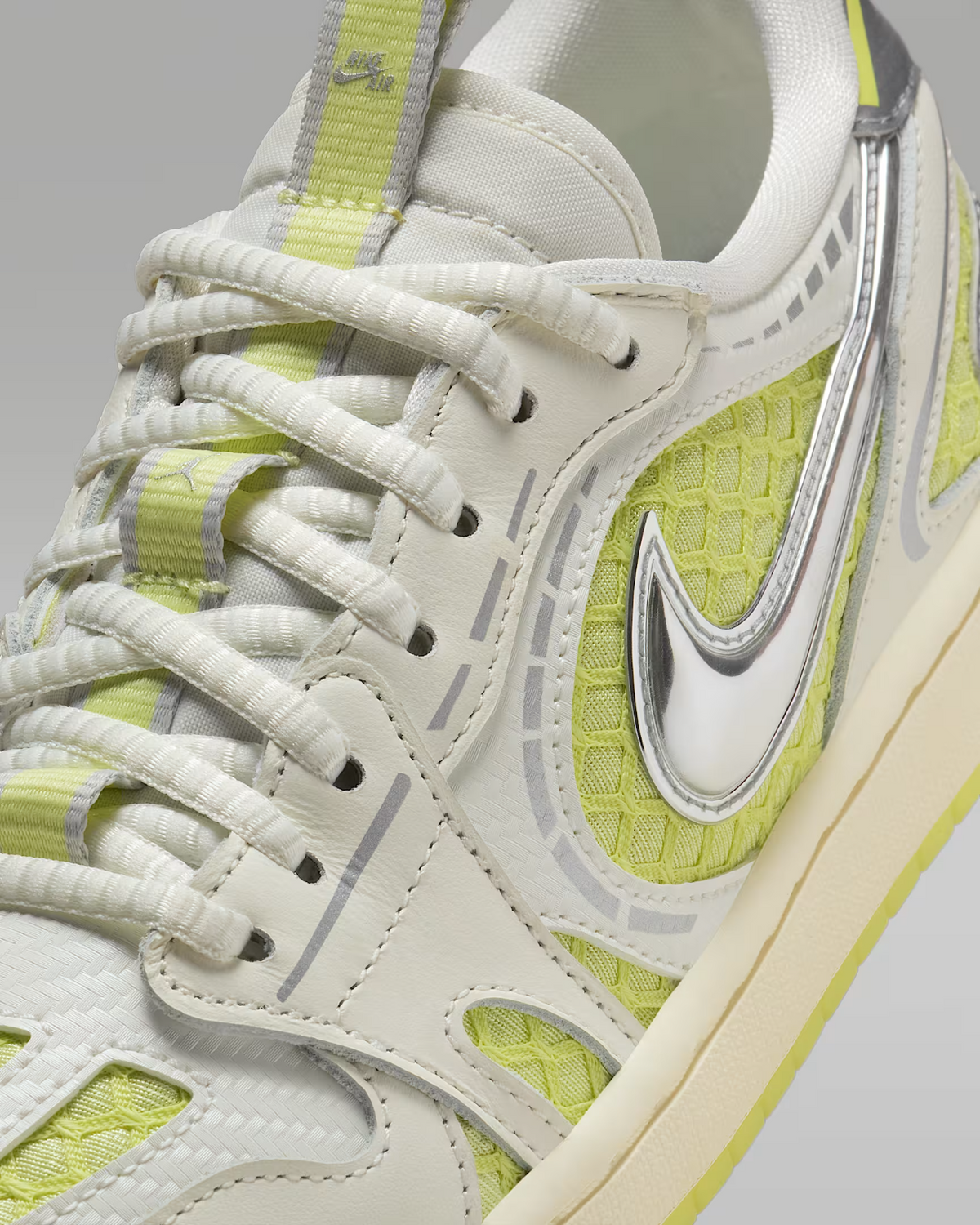 HQ2186-130 Nike  Air Jordan 1 Low Method Of Make V3 Sail Luminous Green(Women's)