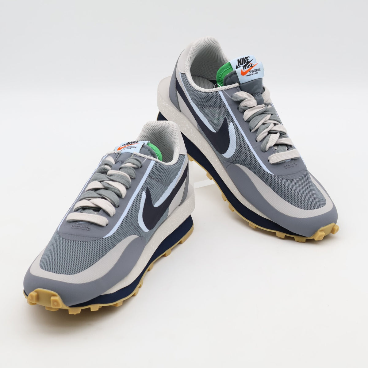DH3114-001 CLOT x Sacai x Nike LD Waffle Grey Obsidian Cool Grey Navy Green