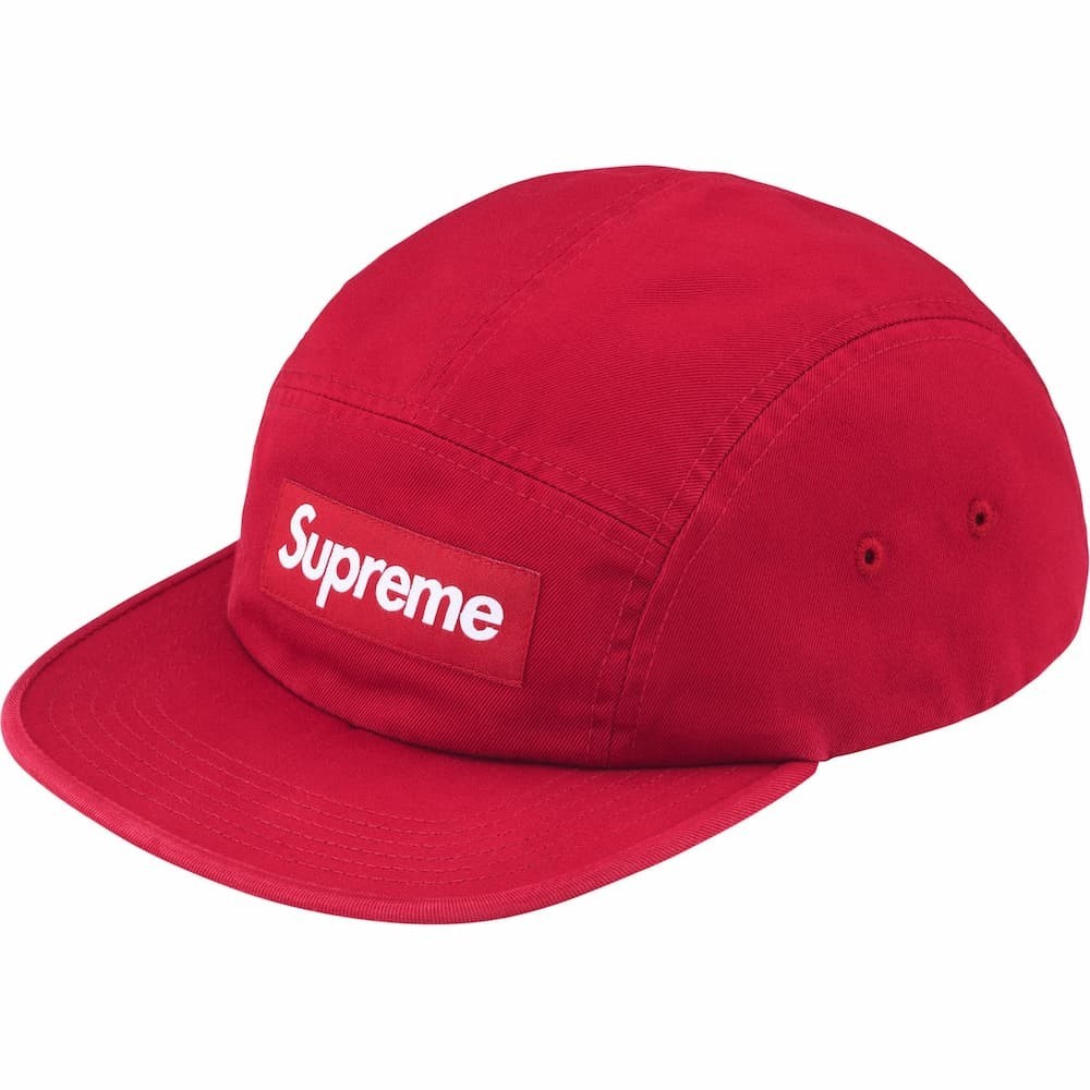 Supreme Washed Chino Twill Camp Cap Red (26FW)