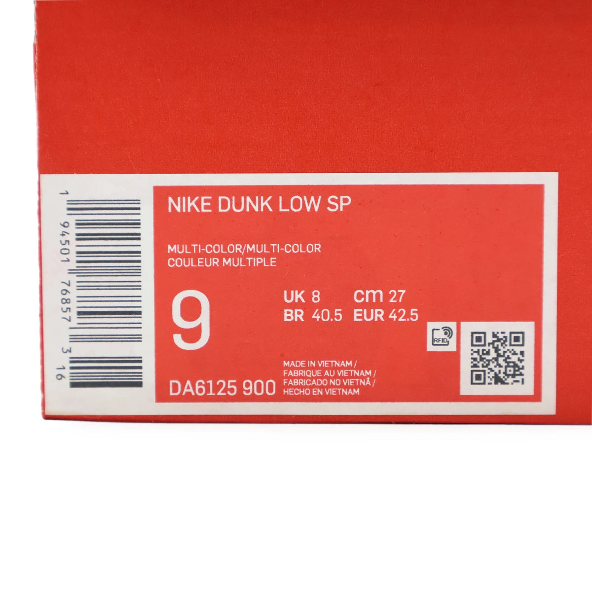 DA6125-900 Nike Dunk Low City Market Red White Beige Multi Green Yellow (Men's)