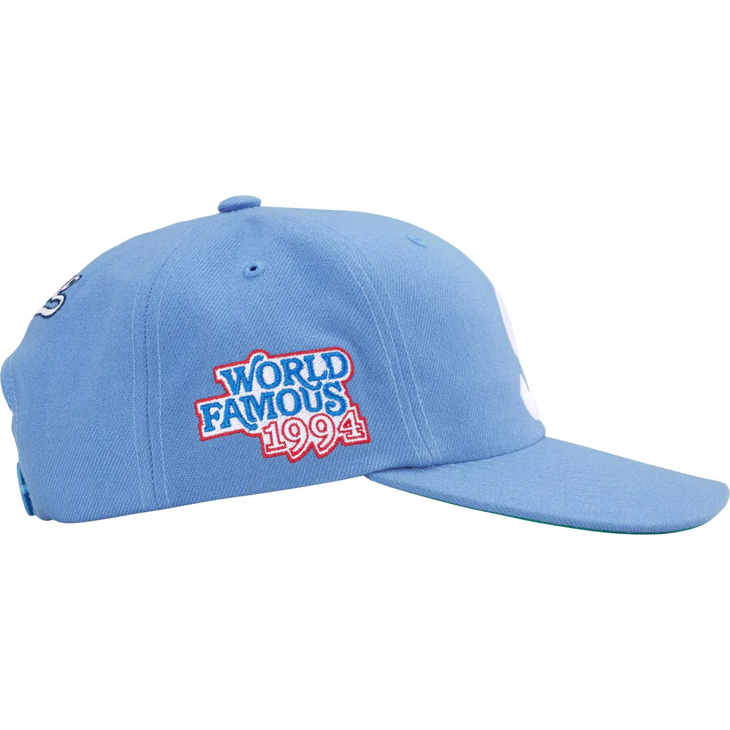 Supreme World Famous S Logo 6-Panel Light Blue