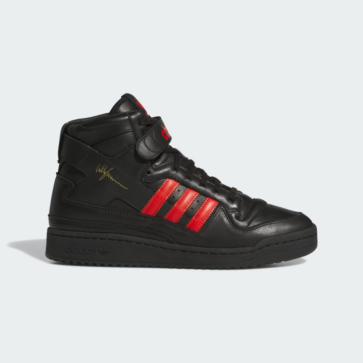 KK3695 Willy Chavarria Ã adidas Originals Forum 84 Hi Black Red (Men's)
