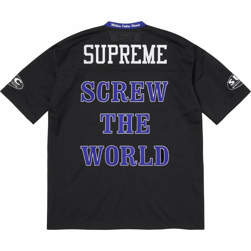 Supreme DJ Screw Football Jersey Black