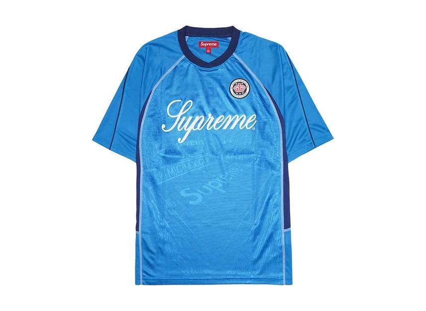 Supreme Jacquard Soccer Jersey Blue