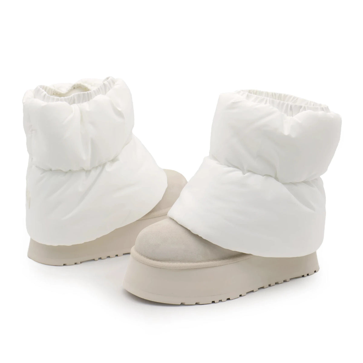 1158275-WCRM UGG Women's Classic Mini Dipper Puffer White Ceramic (Women's)