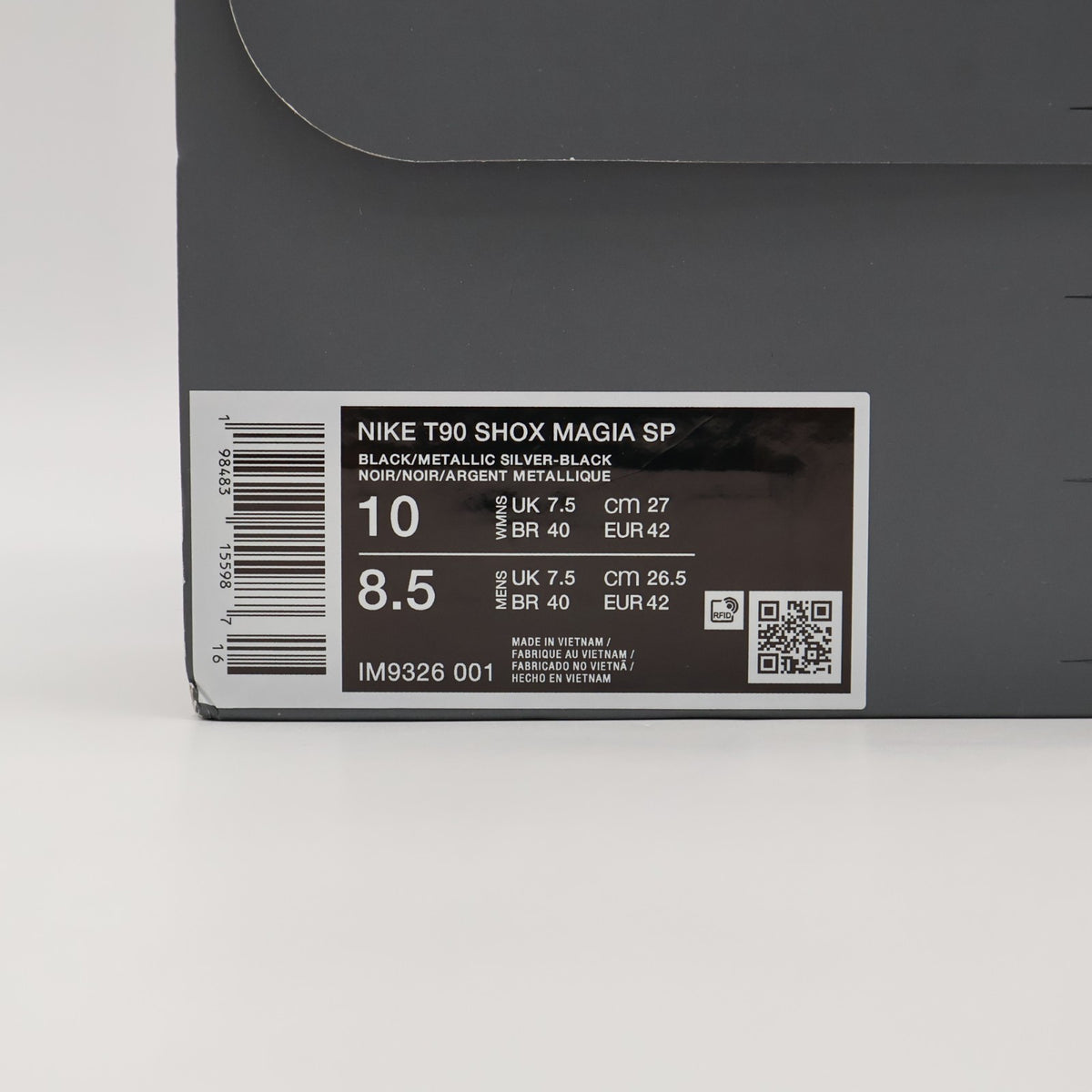 IM9326-001 Maha Amsterdam Ã Nike Total 90 Shox Magia Black (Women's)