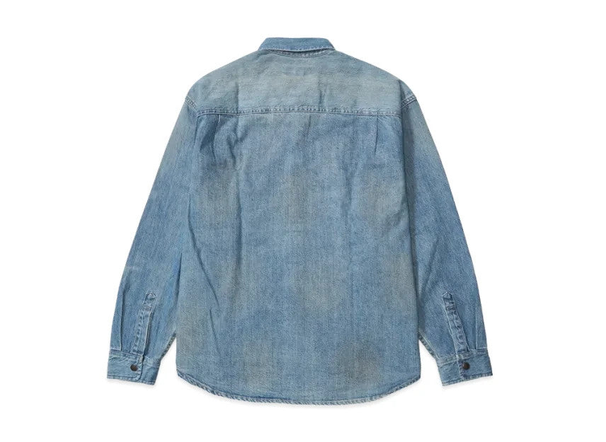 Supreme Worn Snap Painter Shirt "Denim"