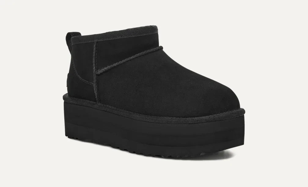 1135092-BLK UGG Classic Ultra Mini Platform Black (Women's)