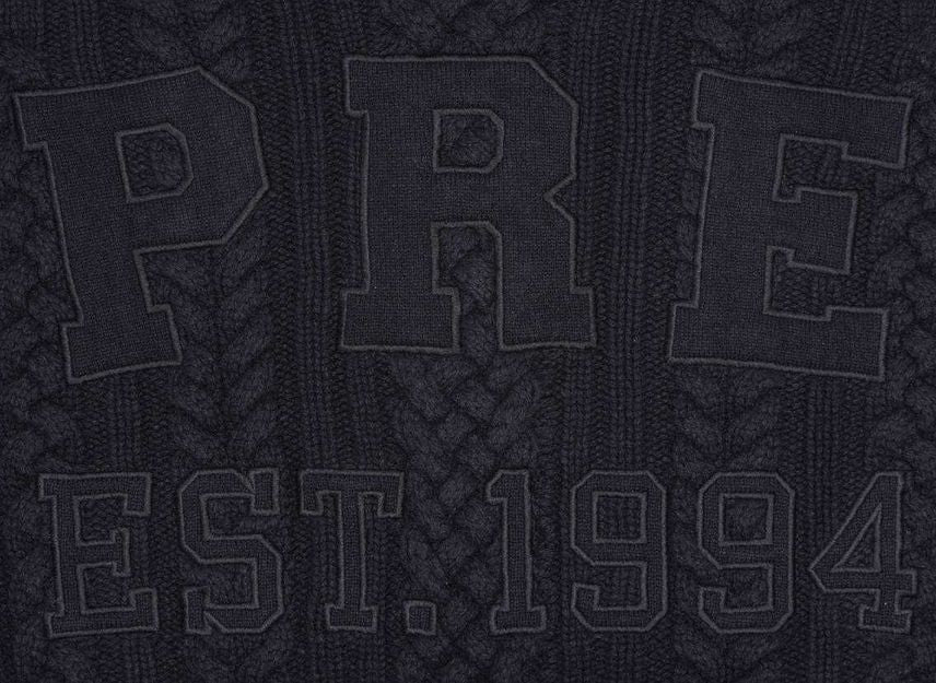 Supreme Applique Cable Knit Sweater Black