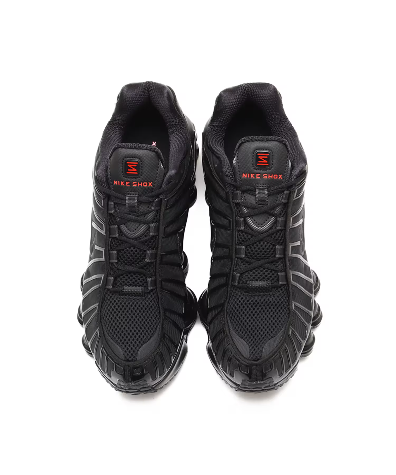 AV3595-002 Nike Shox TL Black Metallic Hematite Max Orange Black (Men's)