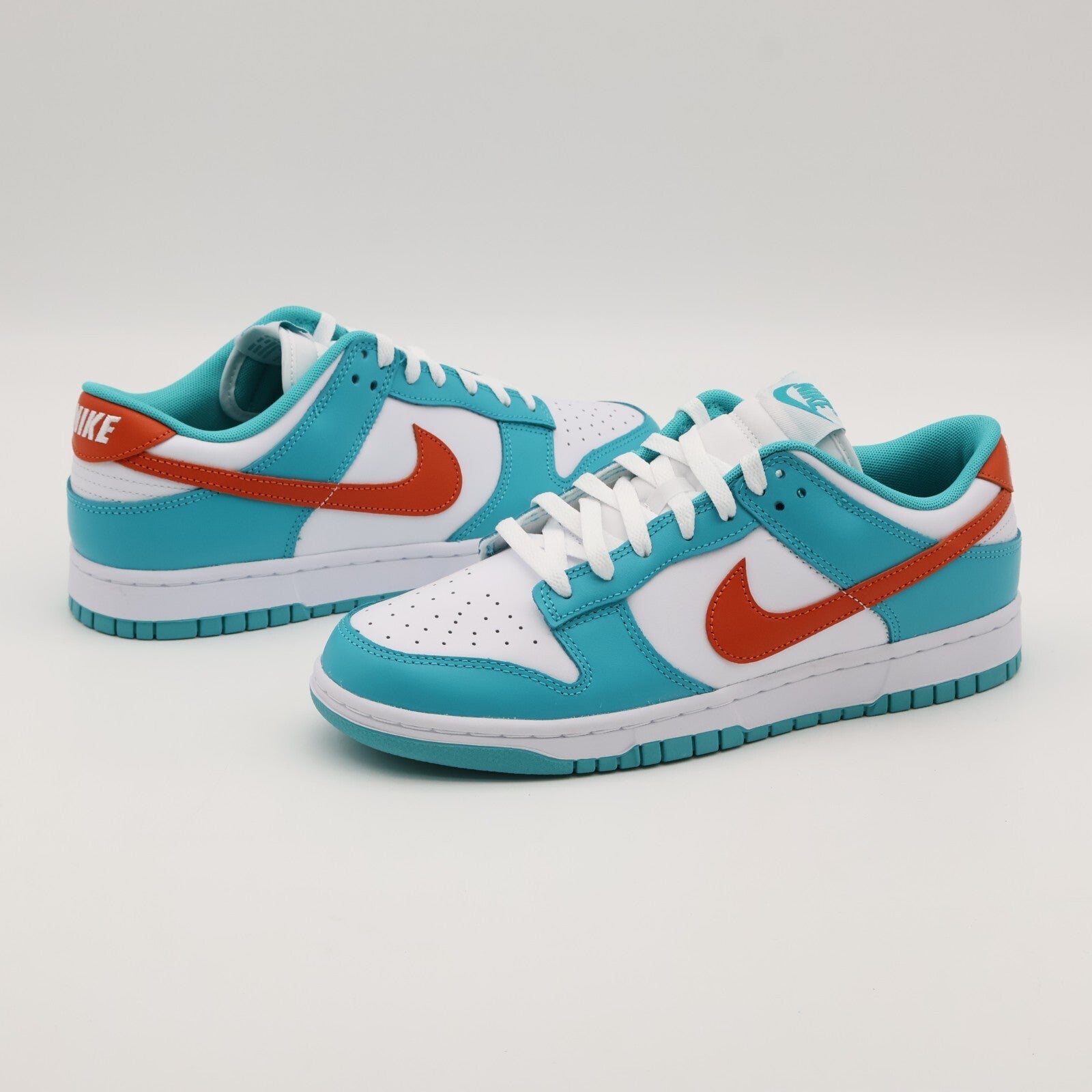 DV0833-102 Nike Dunk Low Miami Dolphins Cosmic Clay Dusty Cactus Green (Men's)