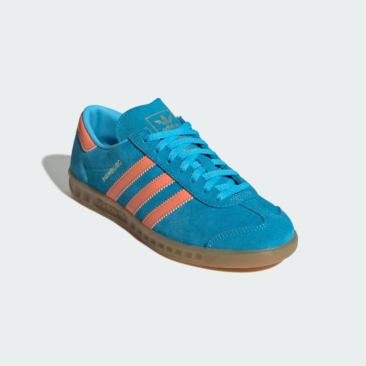 JS0682 adidas Originals Hamburg Sky Rush Semi Coral Gold Metallic (Women's)
