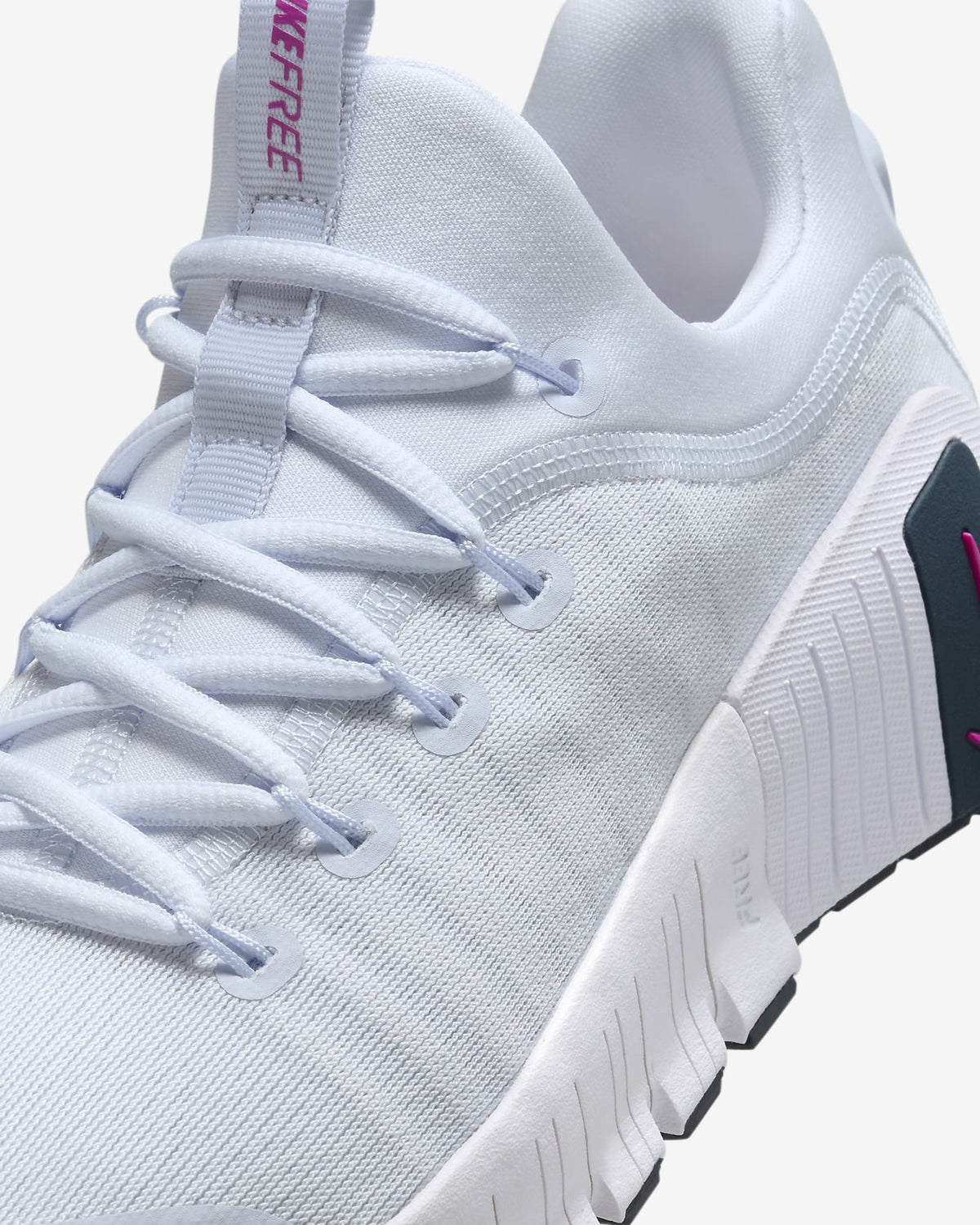 FJ7126-004 Nike Free Metcon 6 Football Grey Armory Navy Hot Fuchsia (Women's)