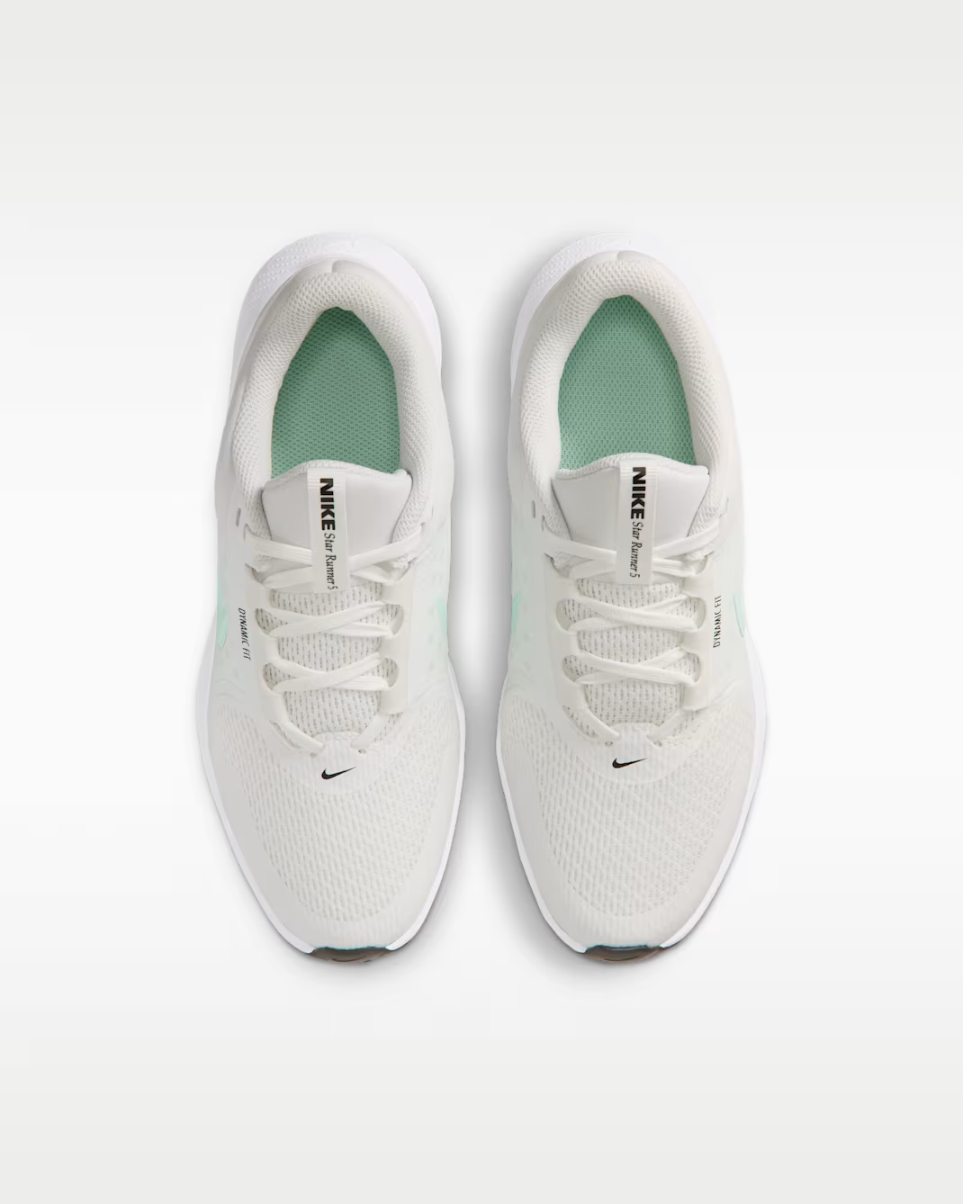 HF7004-104 Nike GS Star Runner 5 "Summit White/Barely Green"