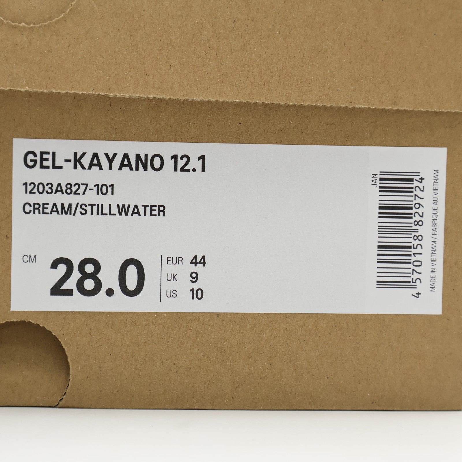 1203A827-101 Asics Gel-Kayano 12.1 Cream Stillwater (Men's)