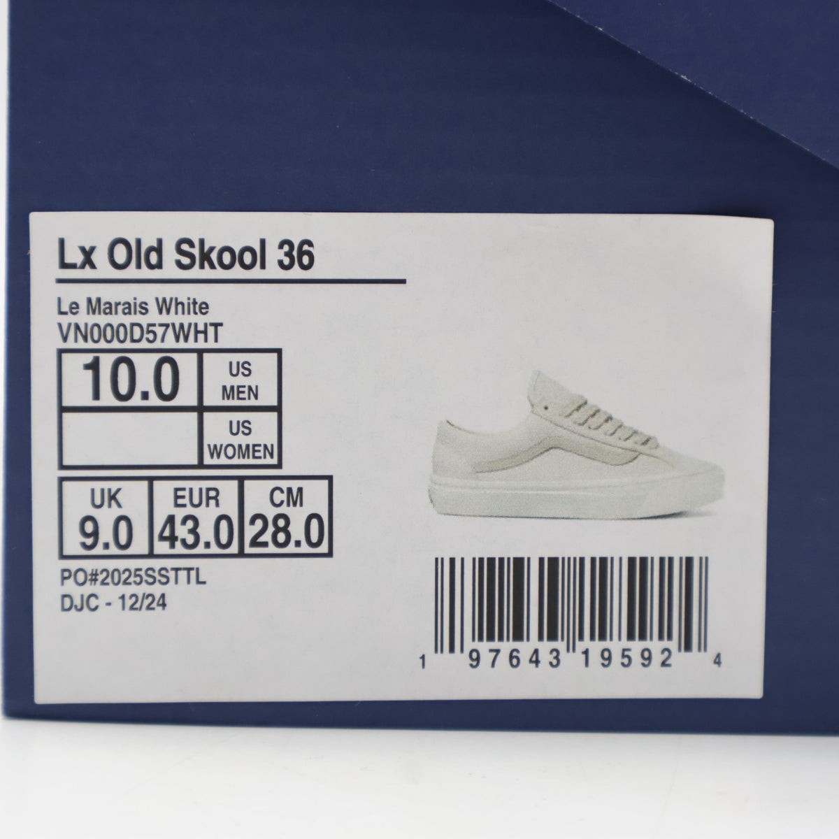 VN000D57WHT Vans Premium Old Skool 36 Le Marais White (Men's)