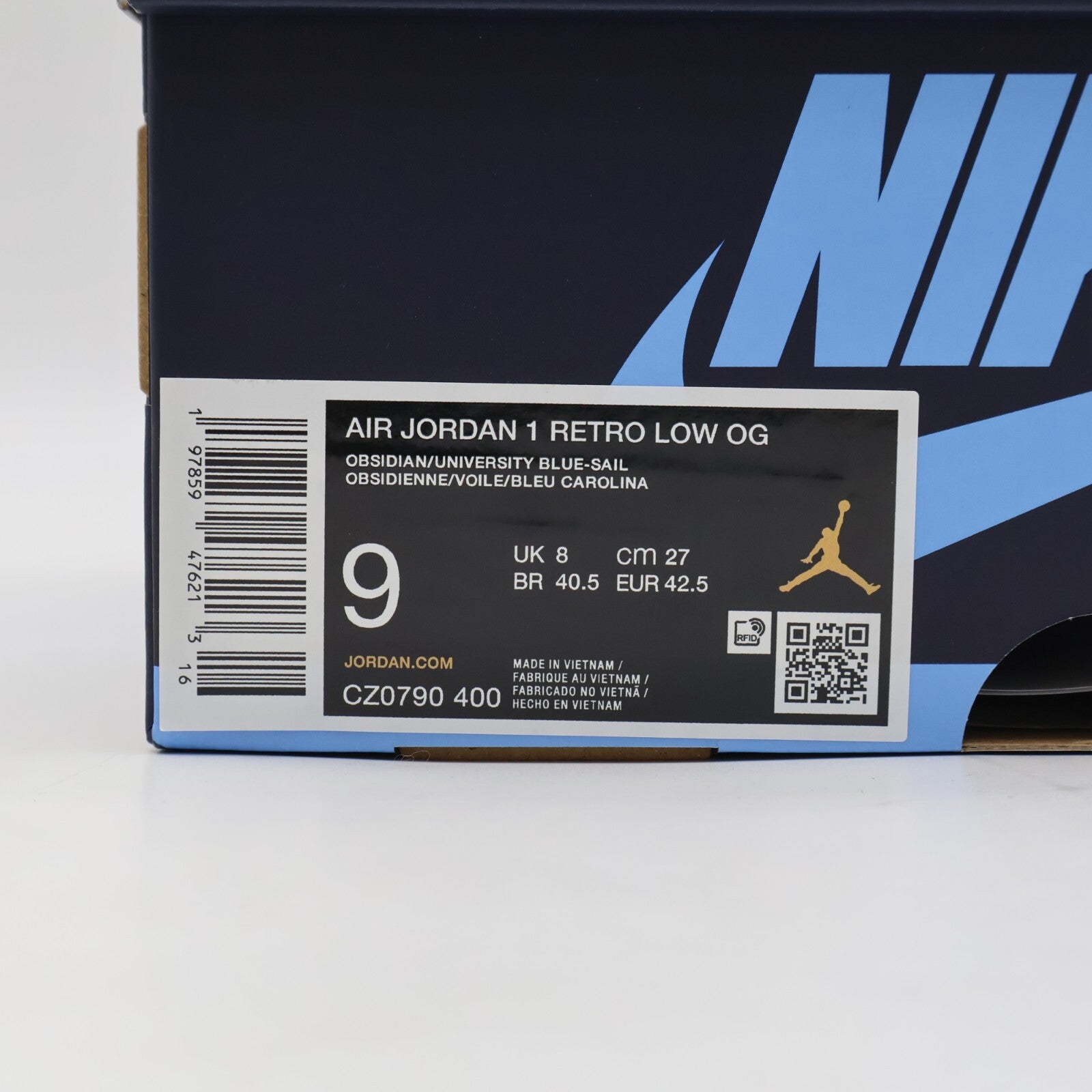CZ0790-400 Nike Air Jordan 1 Retro Low OG Obsidian (Men's)